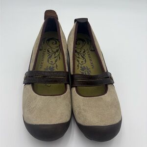 Merrell Plaza Bandeau Dark Taupe Women's Mary Jane Flats